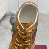 Women's Re-Motion Sneakers (Camel GG Canvas and Suede) |840291 AAEW3 9548