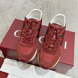 Women’s Re-Motion Sneakers (GG Nylon and Suede, Ancora Red) |832918 AAEZM 6144