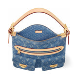 Baggy Monogram Denim Tote Bag in Washed Blue Denim |M27329
