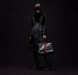 2026 Large Black Premium Leather Paparazzo Handbag 875019 AAGIQ 1053