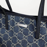 2026 Small Tote Bag (Dark Blue GG Denim) 875236 FAF8V 4042