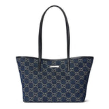 2026 Large Blue Washed GG Denim Tote Bag 874745 FAF8V 4042