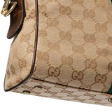 2026 Medium Brown GG Canvas Boston Bag 866732 FAFV9 9653