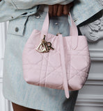 2026 Toujours Vertical Tote Bag, Small, Pink|M2835OSNW_M29N