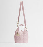 2026 Toujours Vertical Tote Bag, Small, Pink|M2835OSNW_M29N