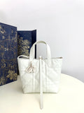 2026 Toujours Vertical Tote Bag, Ivory, Small| M2835OSNW_M030