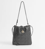 2026 Adiorable Black Mini Bucket Bag |S2611OUQA_M900