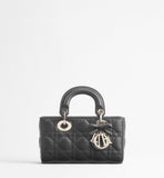 2026 Lady D-Joy Trench Handbag in Black Lambskin |M0613ONGE_M900