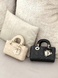 2026 Lady D-Joy Trench Handbag in Black Lambskin |M0613ONGE_M900