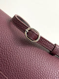 2026 Maxi Flapbag Large Flap Bag in Dark Burgundy Grained Calfskin |AS6233-B24008-U8393