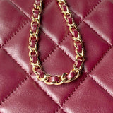 2026 Classic Small Tote from the Spring/Summer 2026 Collection: Dark Burgundy Soft Lambskin |AS6248-B24030-U8393