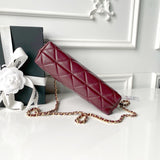 2026 Classic Small Tote from the Spring/Summer 2026 Collection: Dark Burgundy Soft Lambskin |AS6248-B24030-U8393