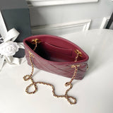 2026 Classic Small Tote from the Spring/Summer 2026 Collection: Dark Burgundy Soft Lambskin |AS6248-B24030-U8393