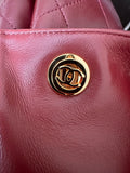 2026 Spring/Summer Collection Large Tote Bag in Deep Burgundy Fine Lambskin| AS6241 B24030 U7793