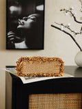2026 Spring/Summer 2026 Collection Mini Tote Bag in Dark Beige Raffia-Effect Woven Fabric| AS4416 B23791 U5552
