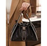2026 Panda-Print Color-Block Small Bucket Bag| AS5293 B20304 94305