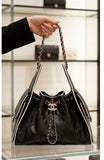 2026 Panda-Print Color-Block Small Bucket Bag| AS5293 B20304 94305