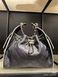 2026 Panda-Print Color-Block Small Bucket Bag| AS5293 B20304 94305