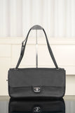 2026 Maxi Flapbag Black Grained Calfskin |AS6231 B24008 94305