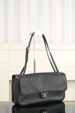 2026 Maxi Flapbag Black Grained Calfskin |AS6231 B24008 94305
