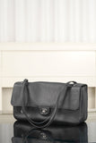 2026 Maxi Flapbag Black Grained Calfskin |AS6231 B24008 94305