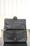 2026 Maxi Flapbag Black Grained Calfskin |AS6231 B24008 94305