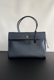 2026 Large Shopping Bag - Black Premium Grained Calfskin Tote| AS6289 B24248 94305