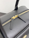 2026 Large Bowling Bag, Black Full-Grain Calfskin|AS6211 B23874 94305