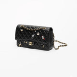 2026 Medium Black Quilted Lambskin 11.12 Flap Bag |A01112 B24048 94305