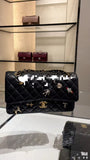 2026 Medium Black Quilted Lambskin 11.12 Flap Bag |A01112 B24048 94305