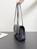 2026 Preppy Coco Small Flap Bag in Black Shiny Grained Calfskin| AS6130 B23483 94305