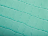 2026 Small Shopping Bag in Mint Green Crocodile-Embossed Calfskin |AS6243 B24144 U8385
