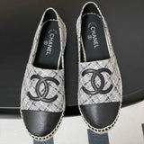 Women's Grey Tweed and Sheepskin Blend Toe Cap Double C Fisherman Boots| G29762
