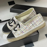 Women's Colorful Tweed Two-Tone Toe Fisherman Shoes |G29762