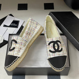 Women's Colorful Tweed Two-Tone Toe Fisherman Shoes |G29762