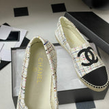 Women's Colorful Tweed Two-Tone Toe Fisherman Shoes |G29762
