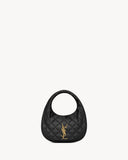 Icarino Black Quilted Nappa Leather Handbag 851689AAANG1000