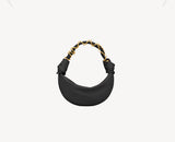 Amalia Black Mini Lambskin Hobo Bag 862558AACX71000