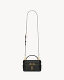 Gaby Black Quilted Lambskin Makeup Bag 7667311EL071000