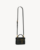 Gaby Black Quilted Lambskin Makeup Bag 7667311EL071000
