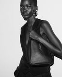 Small Le 5 À 7 Supple Black Soft Leather Hobo Bag| 713938AAAUQ1000