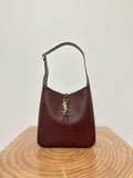 Le 5 à 7 Supple Rouge Legion/Burgundy Small Leather Shoulder Bag| 713938 AAAUQ 6475