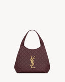 ICARE Burgundy Quilted Lambskin Extra-Large Tote Bag |858191AAANG6195