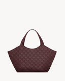 ICARE Burgundy Quilted Lambskin Extra-Large Tote Bag |858191AAANG6195