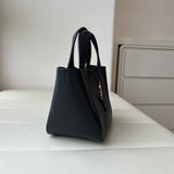 LE 5 À 7 BABY BEA Black Grained Leather Tote Bag 872469AADUU1000