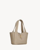 Medium LE 5 À 7 BEA Beige Deer Leather or Cowhide Tote Bag| 763435 AADUU 1346