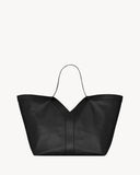Y Tote Bag, Black Grained Calfskin |817602AAEB31000