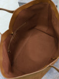 Y Dark Caramel Suede Tote Bag |817602C0X0W2924