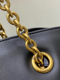 Jamie 4.3 Black Lambskin Chain-Strap Tote/Bucket Bag |809824 AAB32 1000
