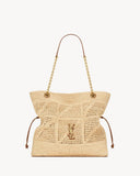 Jamie Beige Raffia Woven Tote Bag| 838876GAAFY2791